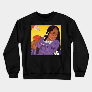 Inspired by Woman with Mango Crewneck Sweatshirt